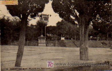 Postales: CANET DE MAR.. PLASSA DEL SANTUARI. - Foto 1