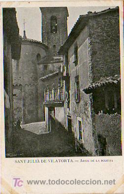 Postkarten: SANT JULI&Agrave; DE VILATORTA. ABSIS DE LA IGL&Eacute;SIA.