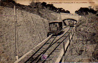 Postales: BARCELONA. FUNICULAR A VALLVIDRERA. CRUCE. - Foto 1