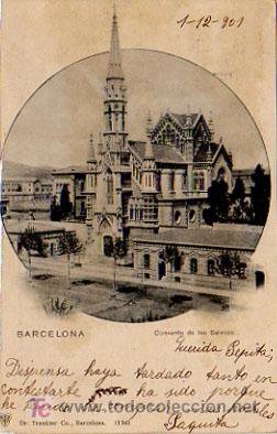 Postales: BARCELONA. CONVENTO DE LAS SALESAS. - Foto 1
