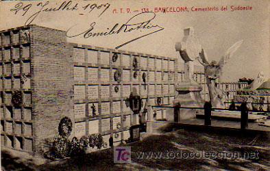 Postales: ATV - 138. BARCELONA. CEMENTERIO DEL SUDOESTE. - Foto 1