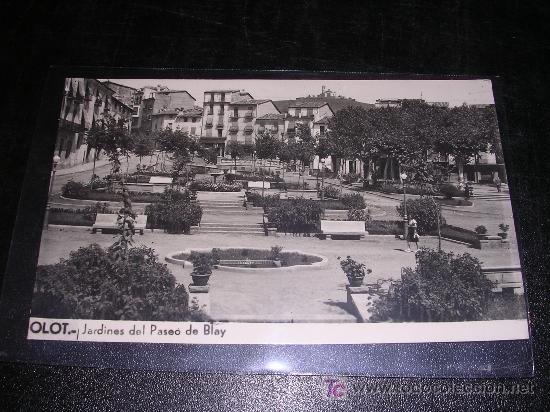 Postales: OLOT JARDINES DEL PASEO DE BLAY - Foto 1