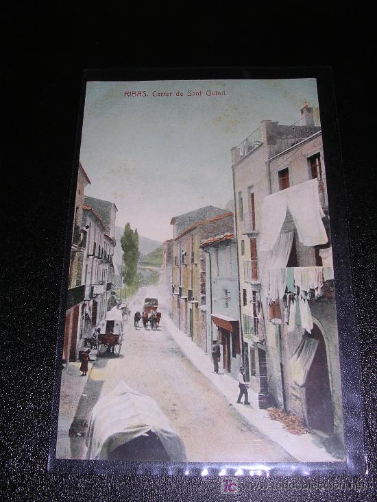Postales: RIBAS, CARRER DE SANT QUINTI, THOMAS - Foto 1