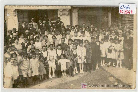 Postcards: (PS-2568)POSTAL DE VICH-GRUPO DE PERSONAS A&Ntilde;O 1917