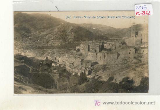Postcards: (PS-2882)POSTAL DEL SURIA-VISTA DE PAJARO DESDE ELS TRACTES