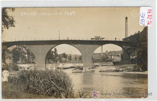 Postcards: (PS-2870)POSTAL DE SALLENT-VISTA GENERAL DEL PONT