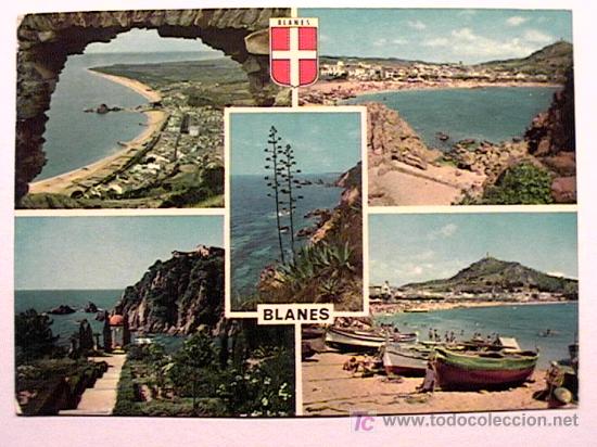 Postales: POSTAL DE BLANES, GIRONA, CIRCULADA EN 1961 - Foto 1