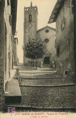 Postcards: SANT QUIRZE DE BESORA. FA&Ccedil;ANA DE L'ESGL&Eacute;SIA. (L. ROISIN).