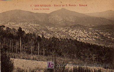 Cartes Postales: SAN BAUDILIO. SANT BOI. ERMITA DE SAN RAMON. BOSQUE. (L. ROISIN).
