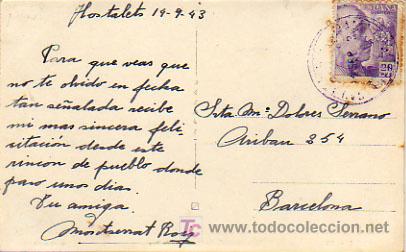 Postales: OLOT. T&Iacute;PICO CASERIO DE HOSTALETS DE BAS. (G. ARQU&Eacute;S). - Foto 2