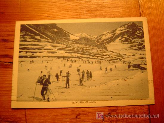 Postales: Postal de N&uacute;ria 15- Skiando - Foto 1
