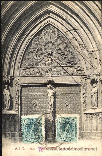 Postales: TARRAGONA : Catedral, Puerta Principal - Foto 1