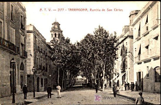 Postales: TARRAGONA : Rambla de San Carlos - Foto 1
