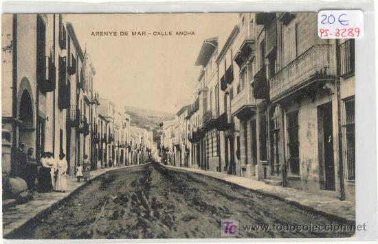 Postcards: (PS-3289)POSTAL DE ARENYS DE MAR-CALLE ANCHA