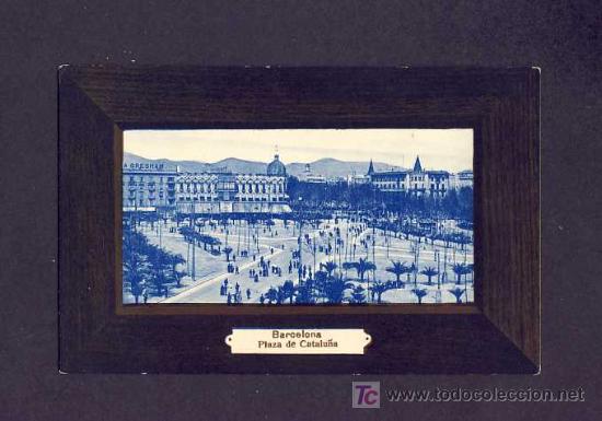 Postales: Postal de BARCELONA: Pla&ccedil;a de Catalunya - Foto 1