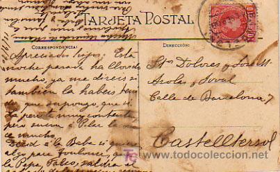 Postales: CASTELLTERSOL. VIST DES DE LEST. - Foto 2