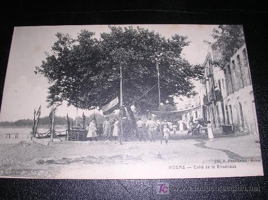 Postales: ROSAS, CALLE DE LA ENSENADA - Foto 1