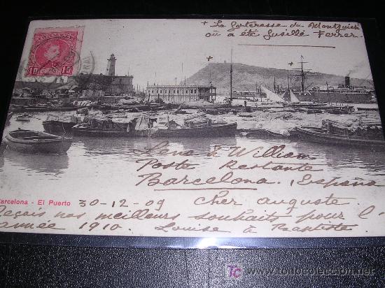 Postales: BARCELONA, EL PUERTO 1909 - Foto 1