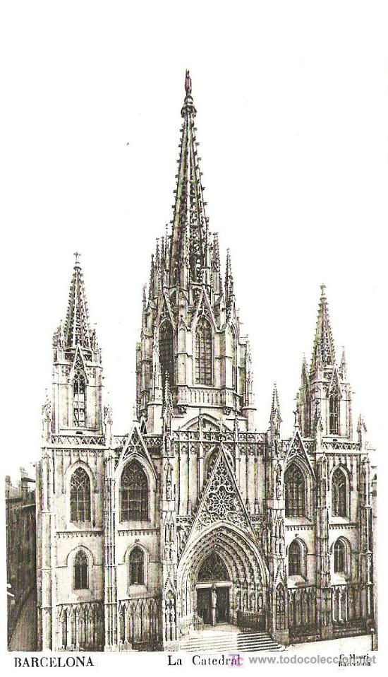 Postales: BARCELONA, LA CATEDRAL- C. MAURI - Foto 1