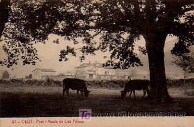 Postales: OLOT. PRAT I MASIA DE LES FEIXES. (THOMAS). - Foto 1