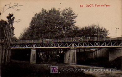 Postales: OLOT. PONT DE FERRO. (THOMAS). - Foto 1