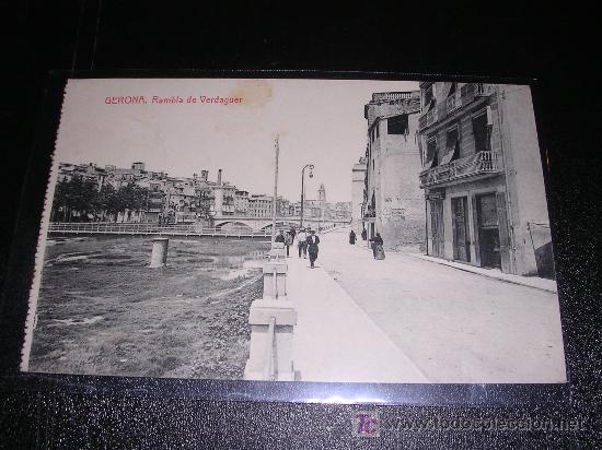 Postales: gerona, rambla de verdaguer - Foto 1
