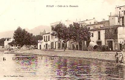 Postales: POSTAL ROSAS CALLE DE LA ENSENADA - Foto 1