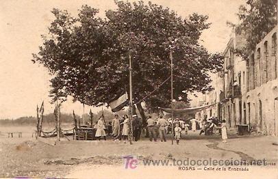 Postales: POSTAL ROSAS CALLE DE LA ENSENADA - Foto 1