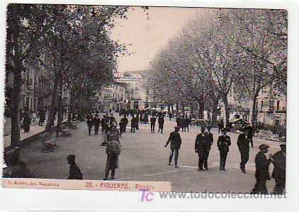 Postales: POSTAL DE FIGUERAS N&ordm;29, RAMBLA - Foto 1