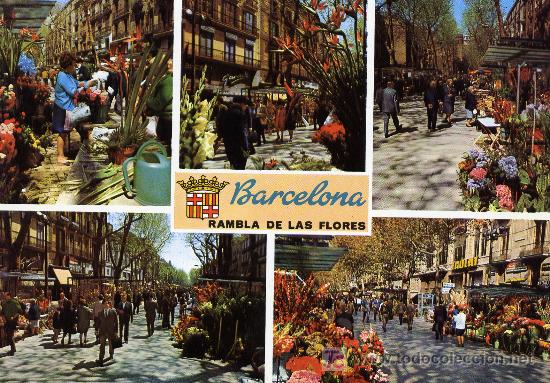 Postales: BARCELONA. RAMBLA DE LAS FLORES - Foto 1