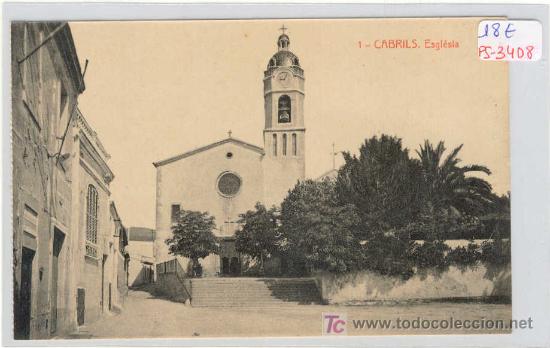 Postcards: (PS-3408)POSTAL DE CABRILS-ESGLESIA