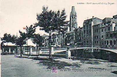 Postales: POSTAL DE GIRONA, PONT DEL RIU ONYAR - Foto 1