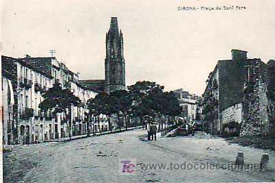 Postales: POSTAL DE GIRONA, PLA&Ccedil;A SAN PERE - Foto 1