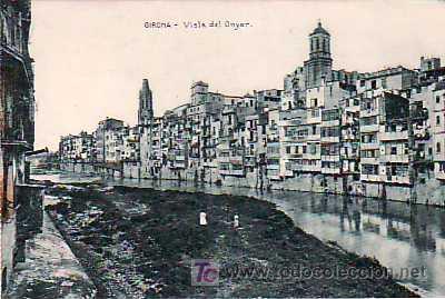 Postales: POSTAL DE GIRONA, VISTA DEL ONYAR - Foto 1