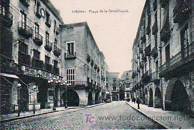 Postales: POSTAL DE GIRONA, PLA&Ccedil;A DE LA CONSTITUCIO - Foto 1