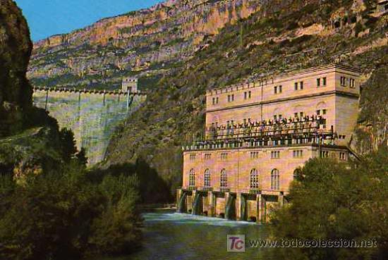 Postales: 1 CAMARASA, LERIDA, CEMTRAL HIDROELECTRICA