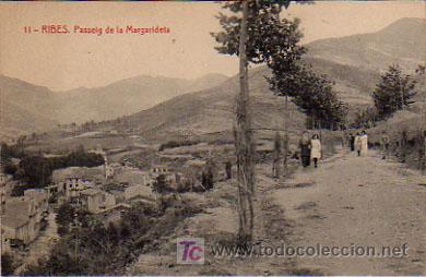 Postales: RIBES. PASSEIG DE LA MARGARIDETA. (THOMAS). - Foto 1