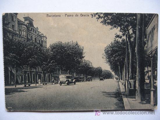 Postales: BARCELONA - PASEO DE GRACIA -  SIN CIRCULAR - Foto 1