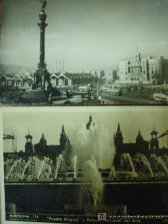 Postales: LOTE DE 2 POSTALES DE BARCELONA - Foto 1