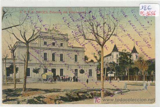 Postcards: (3656-F)POSTAL DE SITGES-ESTACION DE FERROCARRIL