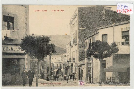 Postcards: (3647-F)POSTAL DE PORT-BOU-CALLE DEL MAR
