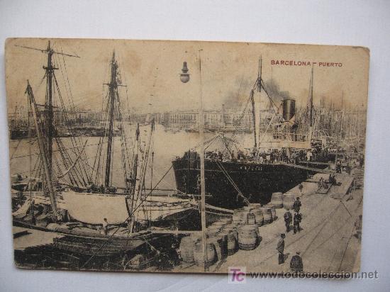 Postales: BARCELONA - PUERTO  -ANIMADA - Foto 1