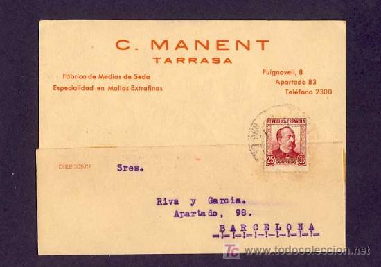 Postales: Postal de TERRASSA (Barcelona): Postal comercial de C.Manent