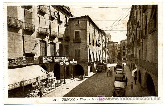 Postales: GERONA, PLAZA DE LA CONSTITUCION,          P20065 - Foto 1