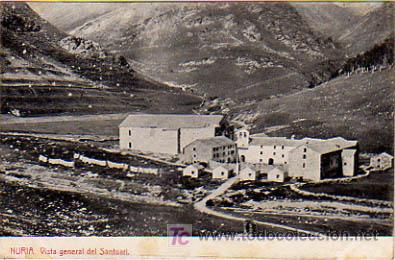 Postales: N&Uacute;RIA. VISTA GENERAL DEL SANTUARI. (THOMAS). - Foto 1