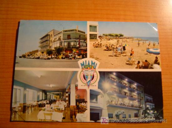 Postkarten: POSTAL HOSTAL RESTAURANTE MIAMI SAN CARLOS DE LA RAPITA CIRCULADA