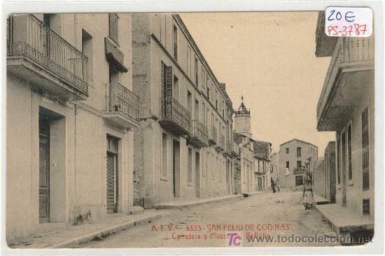 Postcards: (PS-3787)POSTAL DE SAN FELIU DE CODINAS-CARRETERA Y PLASSA DEL RELLOTJE