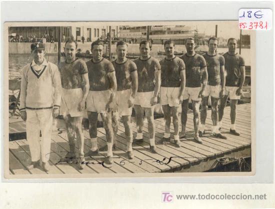 Postcards: (PS-3781)POSTAL DE BARCELONA-REGATISTAS OLIMPICOS 1925
