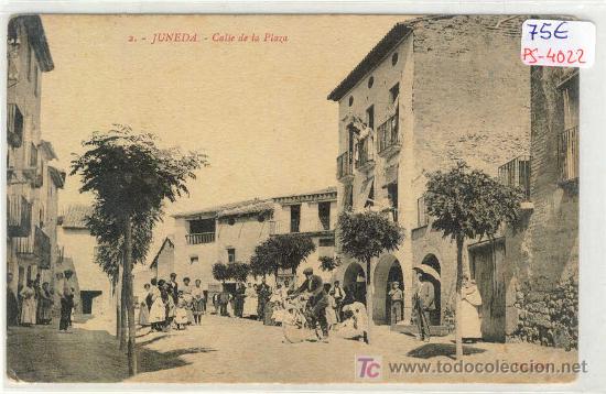 Postkarten: (PS-4022)POSTAL DE JUNEDA(LLEIDA)-CALLE DE LA PLAZA