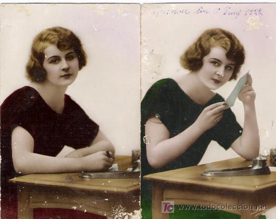 Postales: DOS POSTALES DE LA MISMA MODELO        *MASNOU A&Ntilde;O 1922